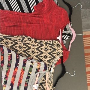3 LuLaRoe Carly 1 medium, 2 large, Belk dress LG